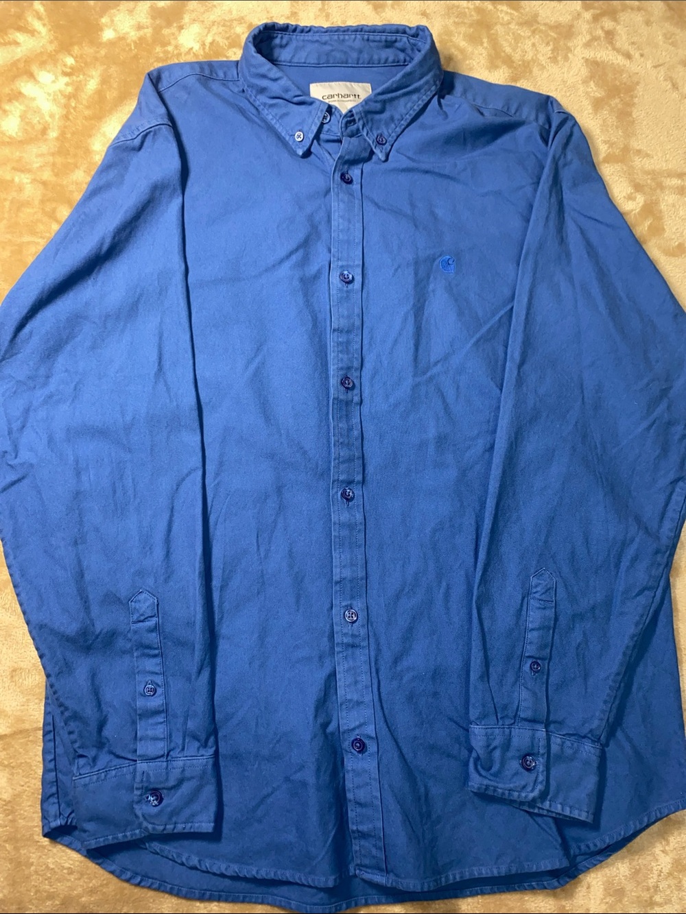 Carhartt WIP Bolton Men’s Button-Down Shirt in Royal Blue